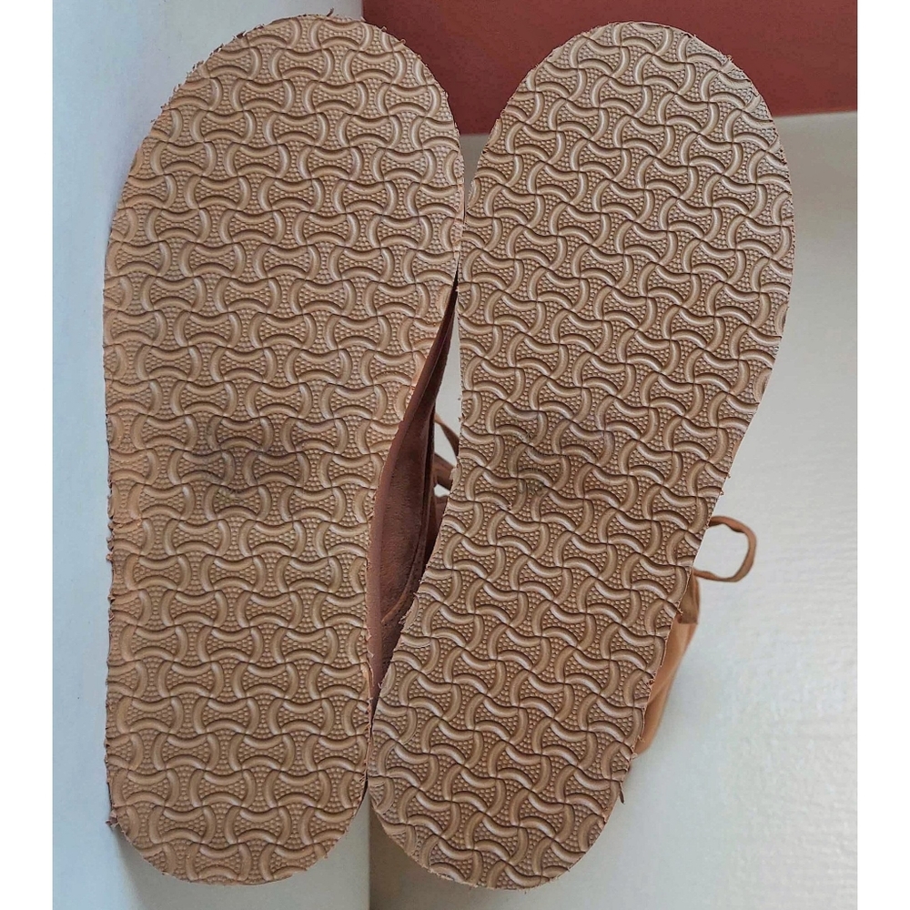 NEW - Ego Tan Lace Up Flatform Suede Boots - Picture 8 of 9